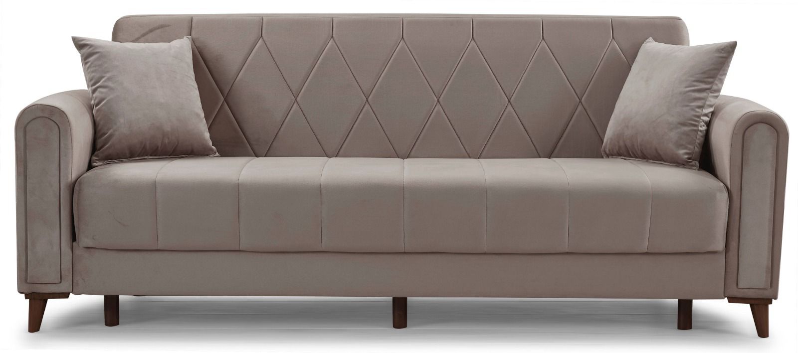 Ascot Dark Grey 3 Seater Fabric Sofa Bed