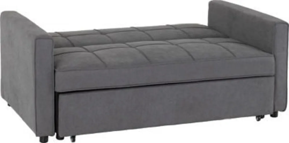 Ascot Dark Grey 3 Seater Fabric Sofa Bed